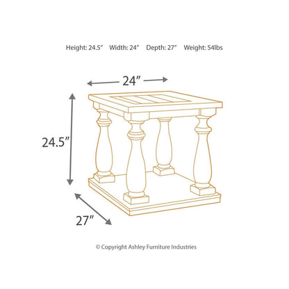 Mallacar End Table Ash-T880-3