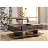 Stanah Coffee Table with Lift Top Ash-T892-9