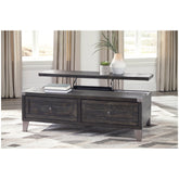 Todoe Coffee Table with Lift Top Ash-T901-9