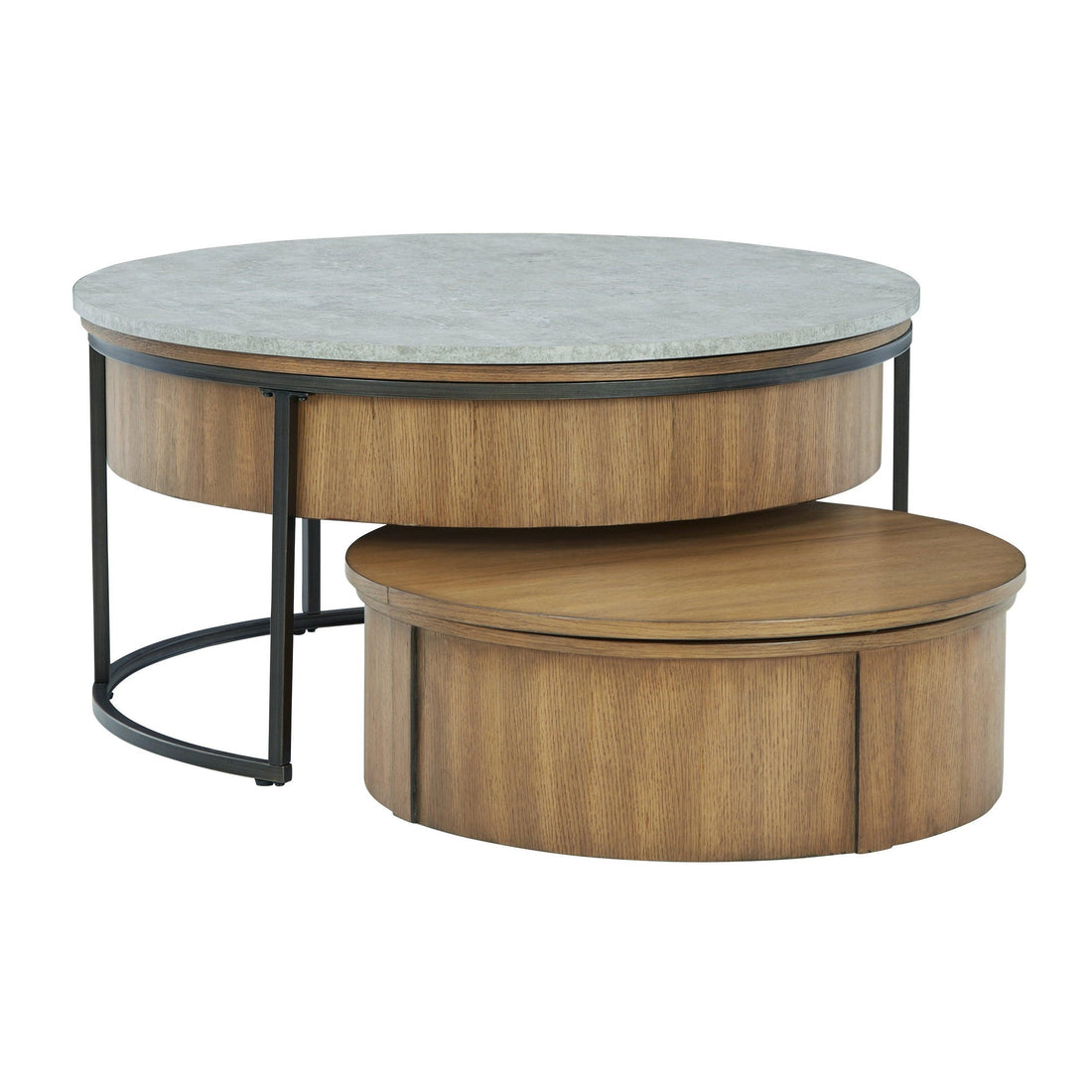 Fridley Nesting Coffee Table (Set of 2) Ash-T964-8