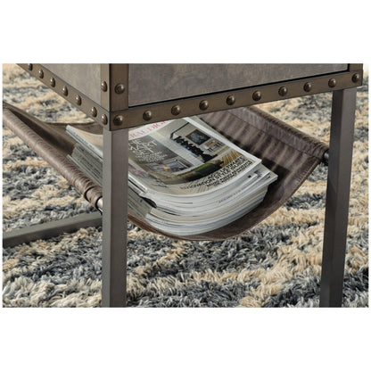 Derrylin Chairside End Table Ash-T973-7