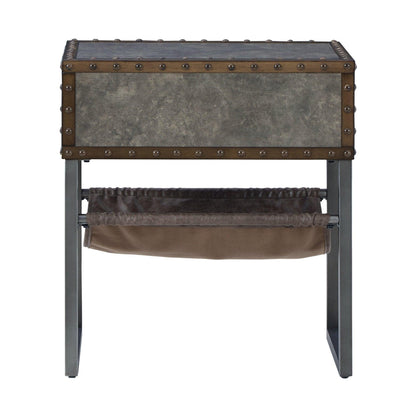 Derrylin Chairside End Table Ash-T973-7