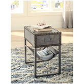 Derrylin Chairside End Table Ash-T973-7