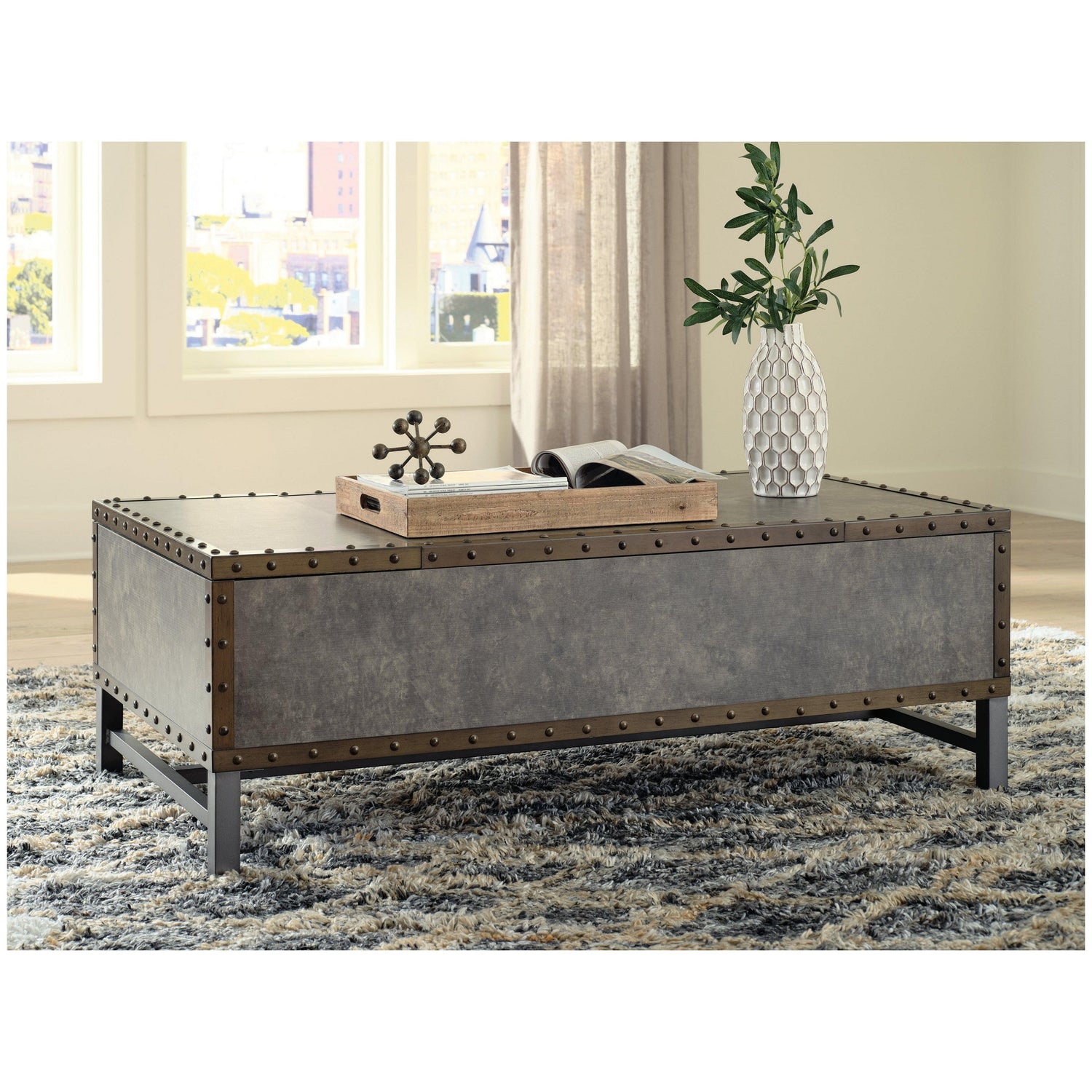 Derrylin Lift-Top Coffee Table Ash-T973-9