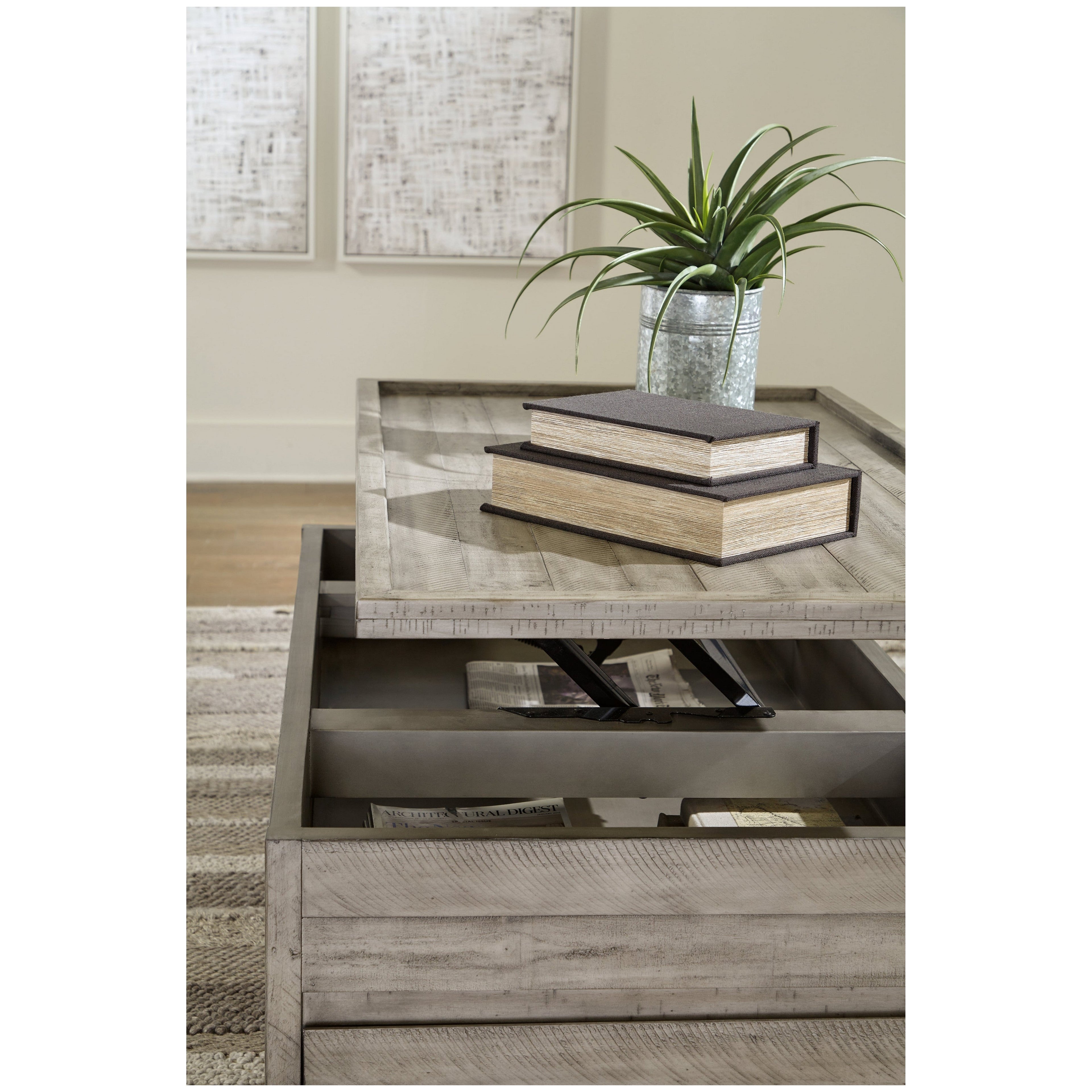 Naydell Lift Top Coffee Table Ash-T996-9