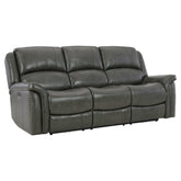Gaspar Power Reclining Sofa Ash-U1000015