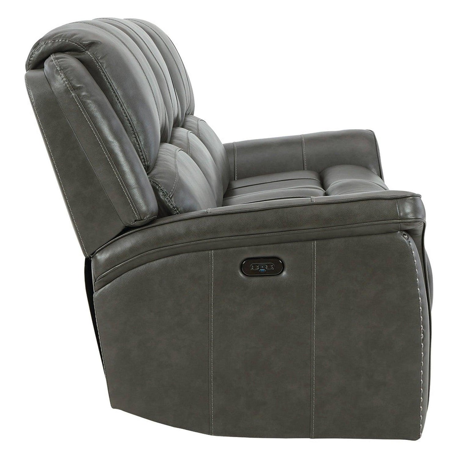 Gaspar Power Reclining Sofa Ash-U1000015