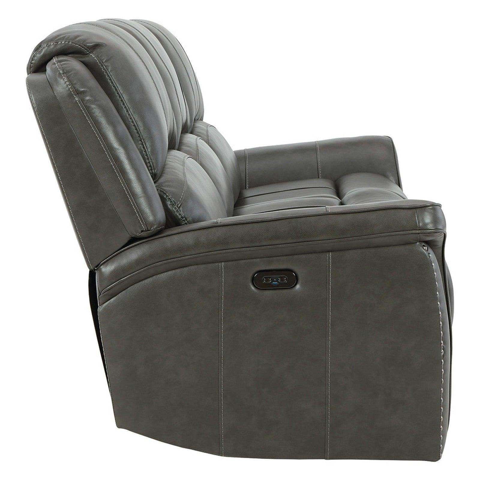 Gaspar Power Reclining Sofa Ash-U1000015