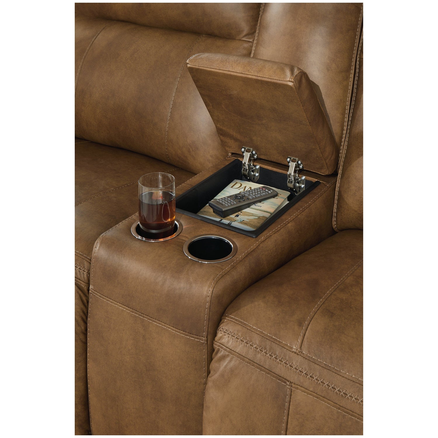 Game Plan Power Reclining Loveseat Ash-U1520618