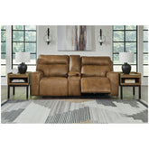 Game Plan Power Reclining Loveseat Ash-U1520618