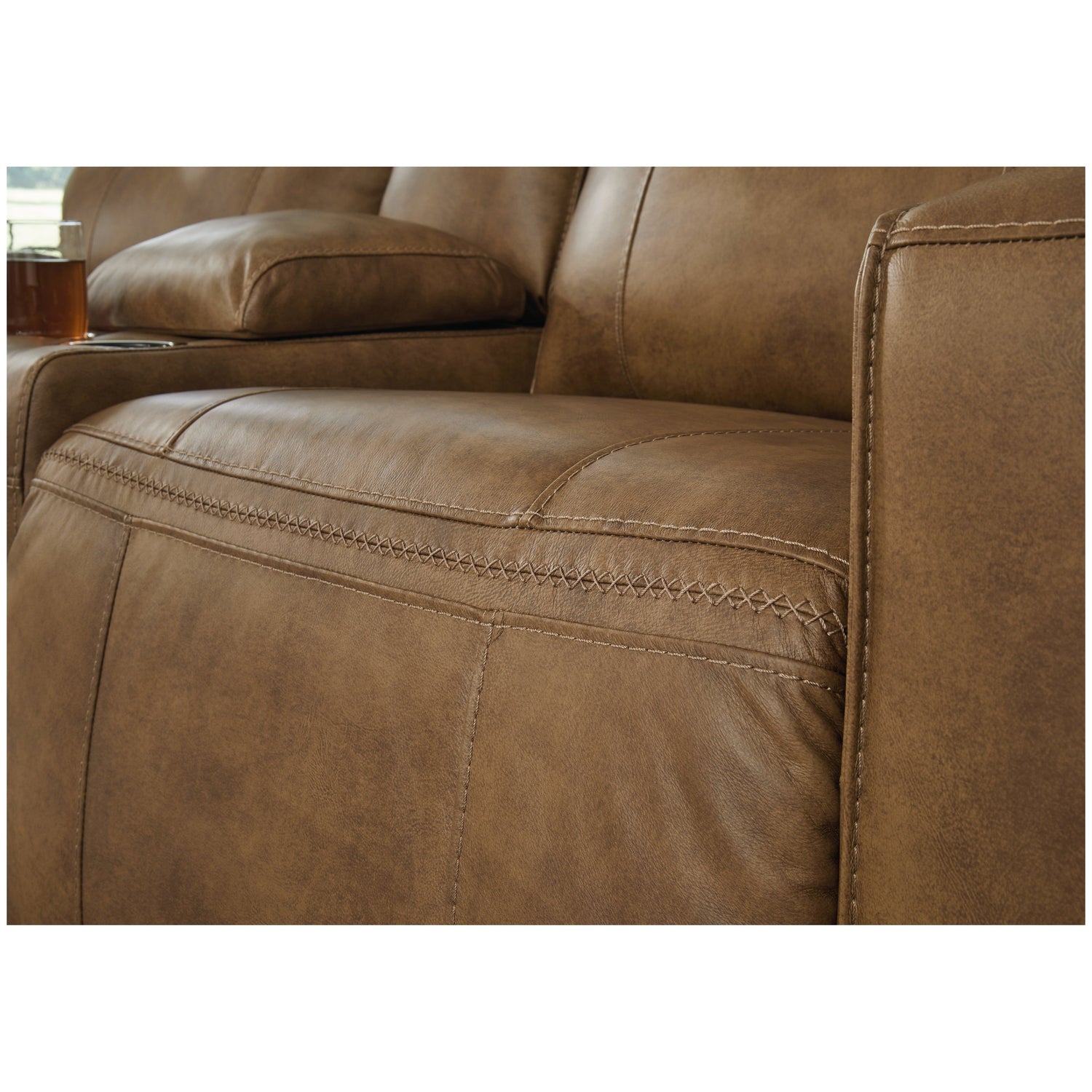 Game Plan Power Reclining Loveseat Ash-U1520618