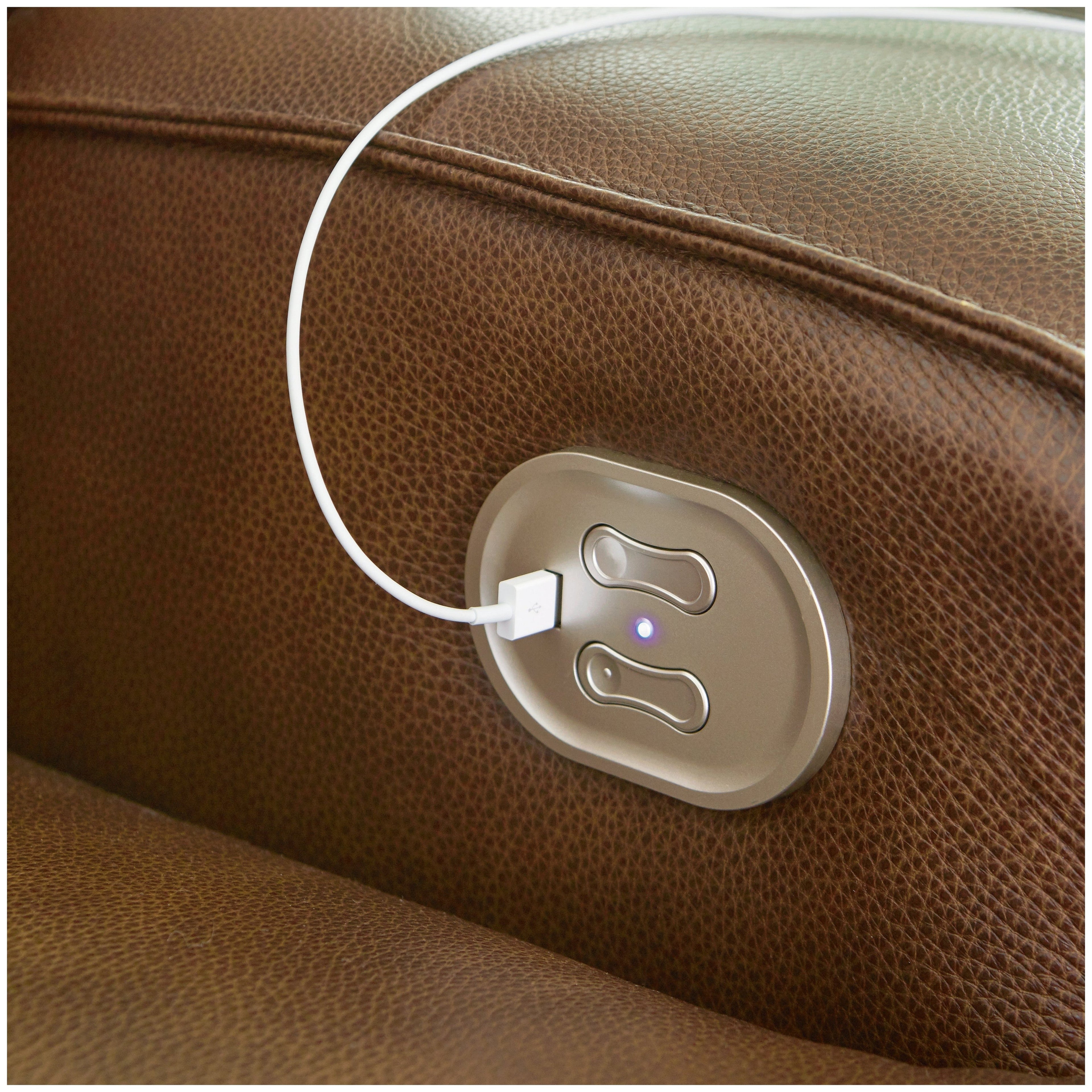 Francesca Power Reclining Sofa Ash-U2570547