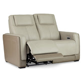 Battleville Power Reclining Loveseat Ash-U3070514