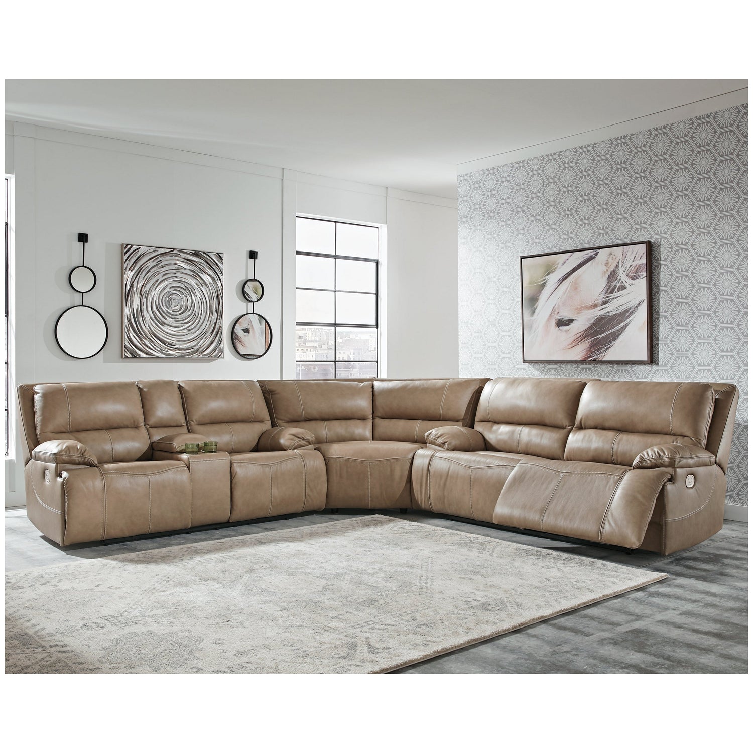 Ricmen 3-Piece Power Reclining Sectional