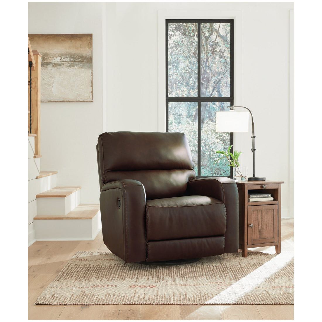 Emberla Swivel Glider Recliner Ash-U4480561
