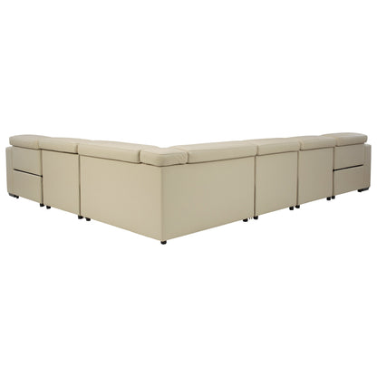 Texline 7-Piece Power Reclining Sectional Ash-U59604S5