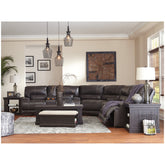 McCaskill Reclining Loveseat with Console Ash-U6090094
