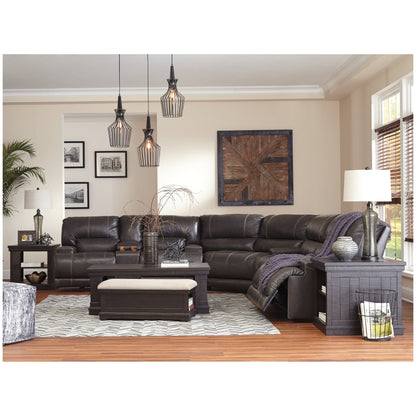 McCaskill Reclining Loveseat with Console Ash-U6090094