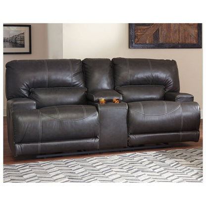 McCaskill Power Reclining Loveseat with Console Ash-U6090096