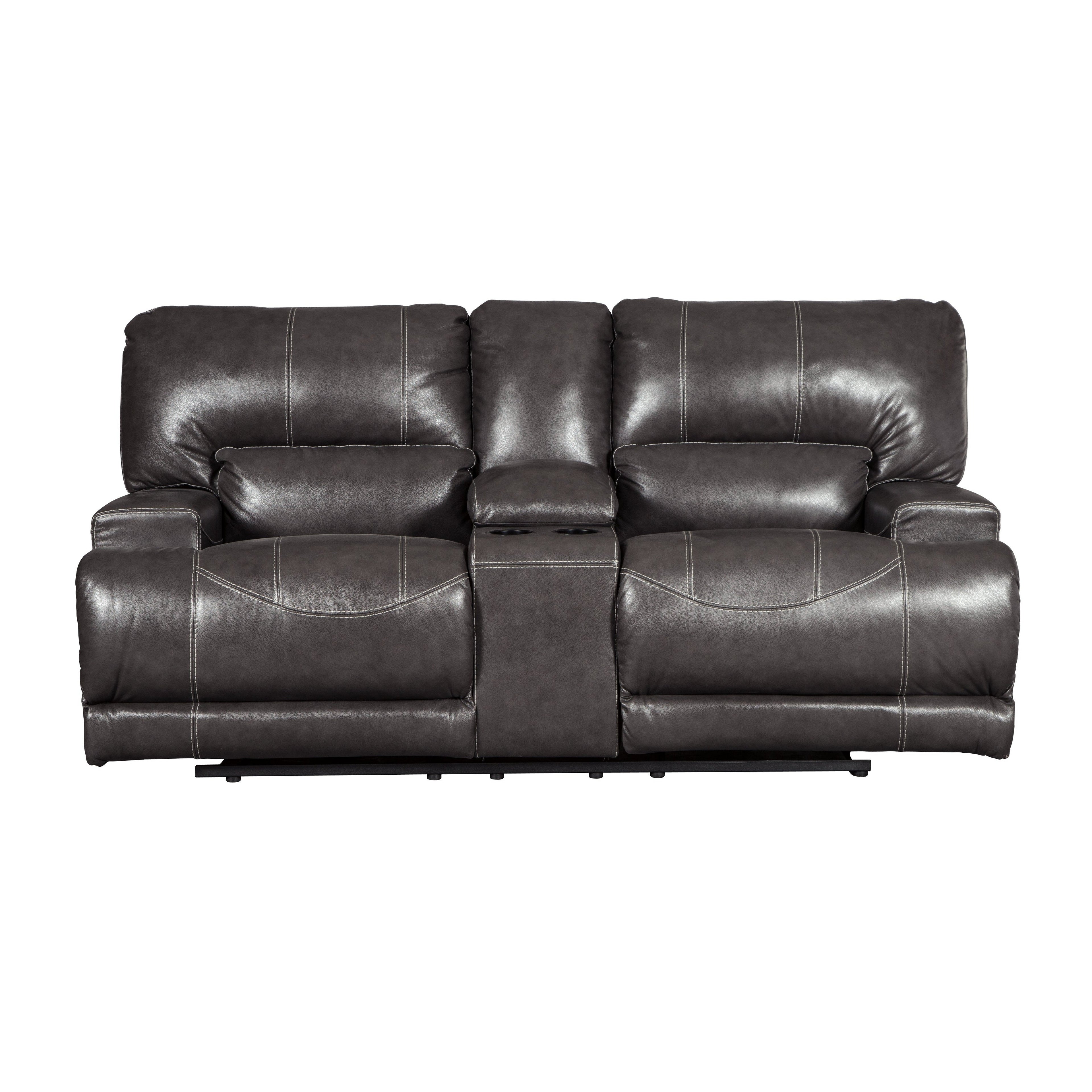 McCaskill Power Reclining Loveseat with Console Ash-U6090096