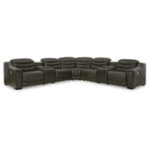 Center Line 7-Piece Power Reclining Sectional Ash-U63404S7
