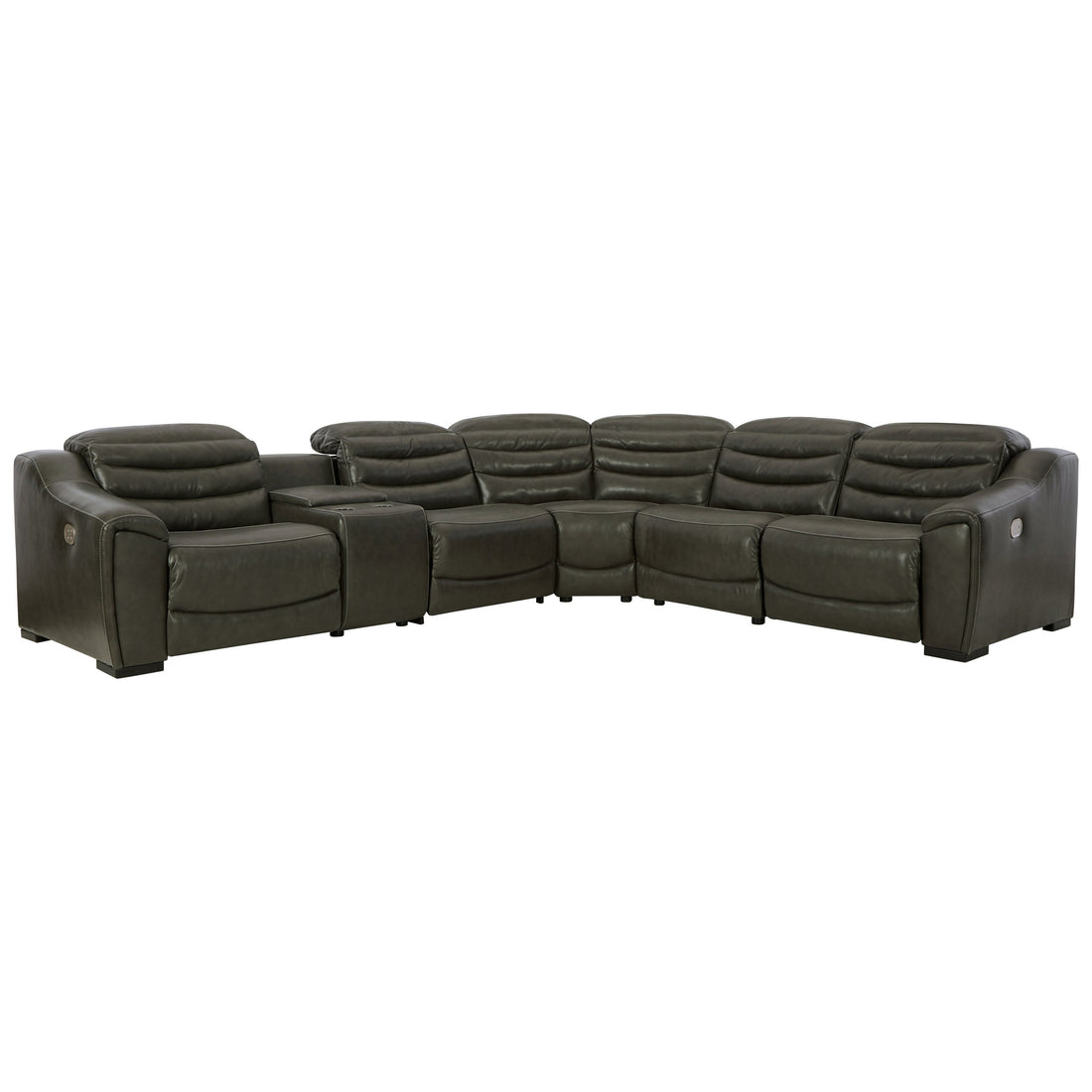 Center Line 6-Piece Power Reclining Sectional Ash-U63404S4