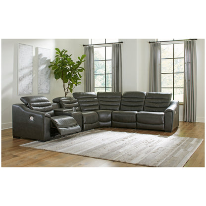 Center Line 6-Piece Power Reclining Sectional Ash-U63404S4