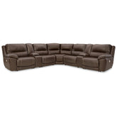 Dunleith 7-Piece Power Reclining Sectional Ash-U71604S7