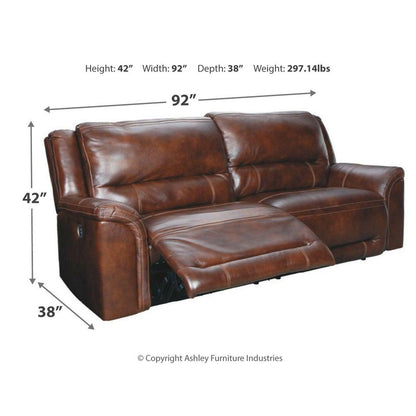 Catanzaro Power Reclining Sofa Ash-U8300447
