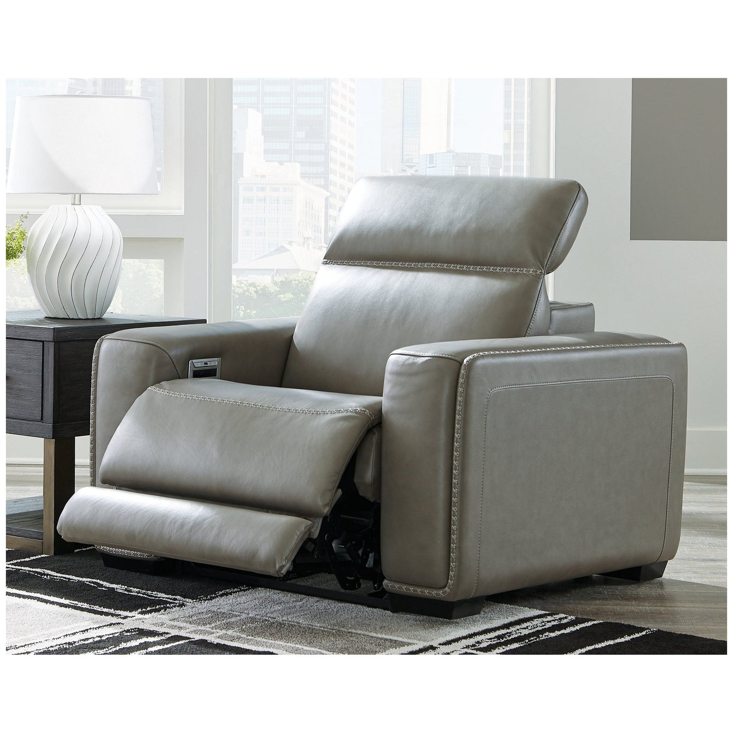 Correze Recliner with Power Ash-U94202S1