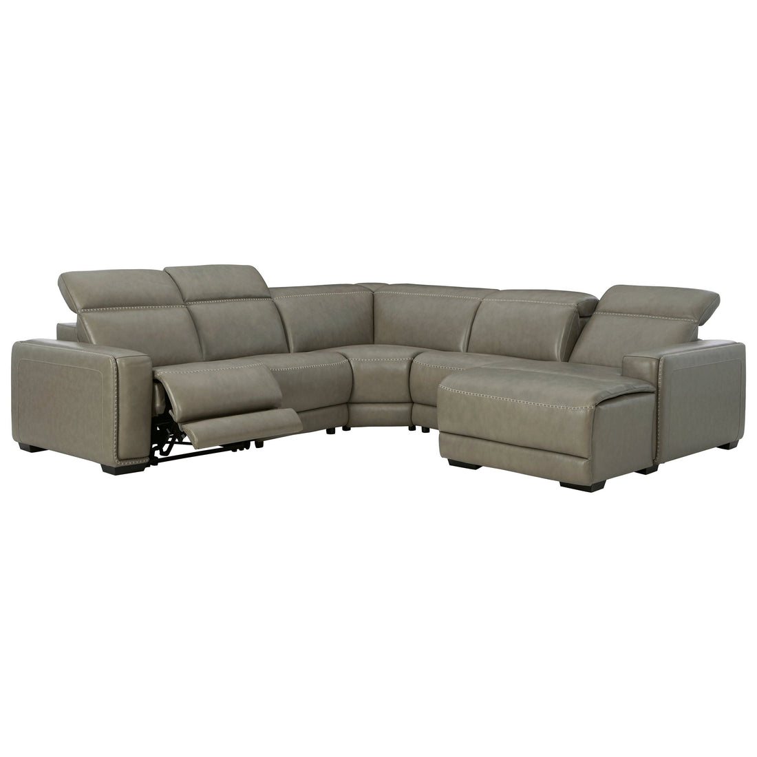 Correze 5-Piece Power Reclining Sectional with Chaise Ash-U94202S8