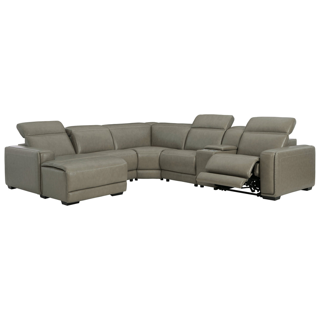 Correze 6-Piece Power Reclining Sectional with Chaise Ash-U94202S4