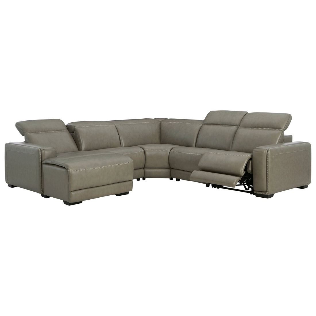 Correze 5-Piece Power Reclining Sectional Ash-U94202S7