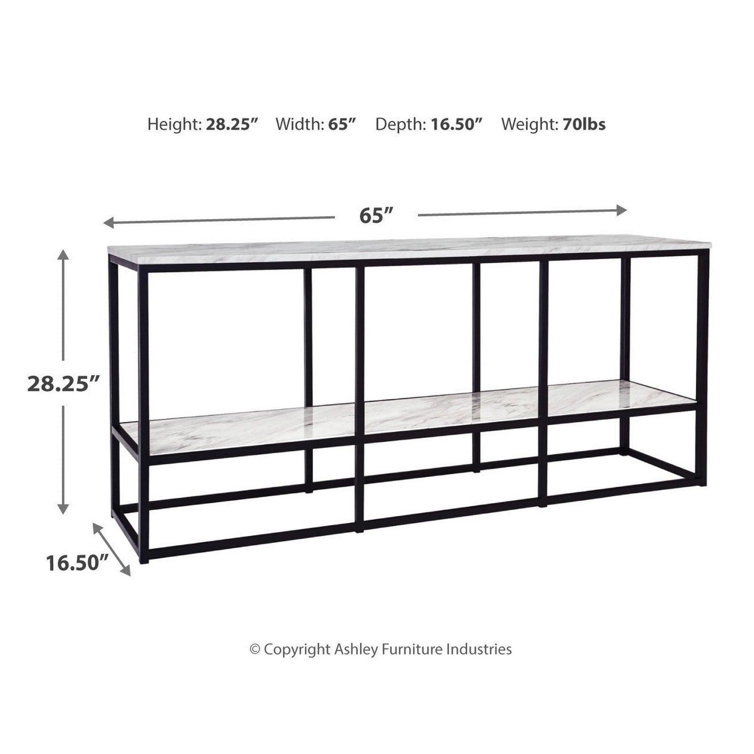 Donnesta 65&quot; TV Stand Ash-W192-10