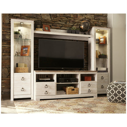 Willowton 4-Piece Entertainment Center Ash-W267W3