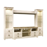 Willowton 4-Piece Entertainment Center Ash-W267W3