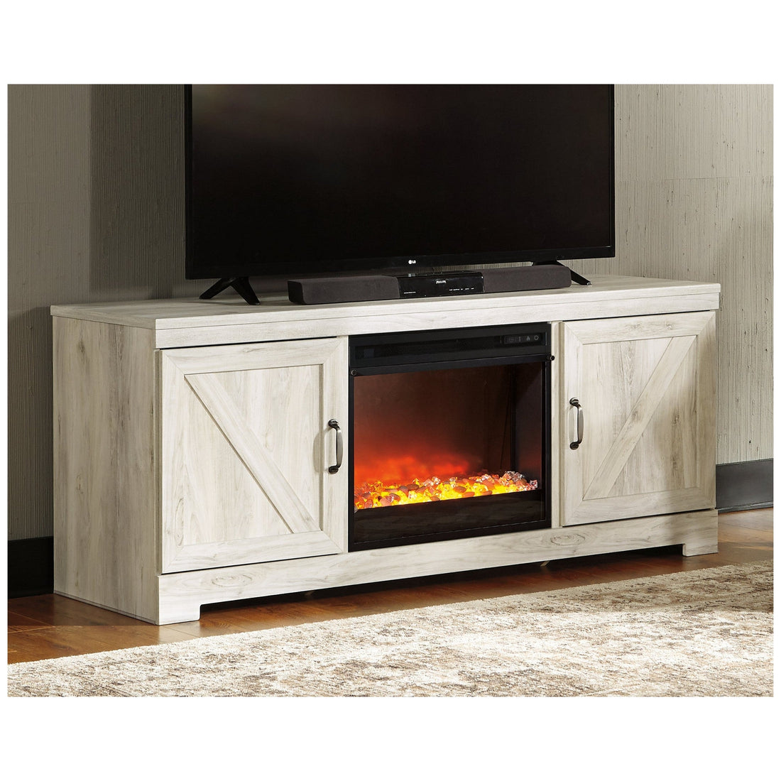 Bellaby 63&quot; TV Stand with Fireplace Ash-W331W4
