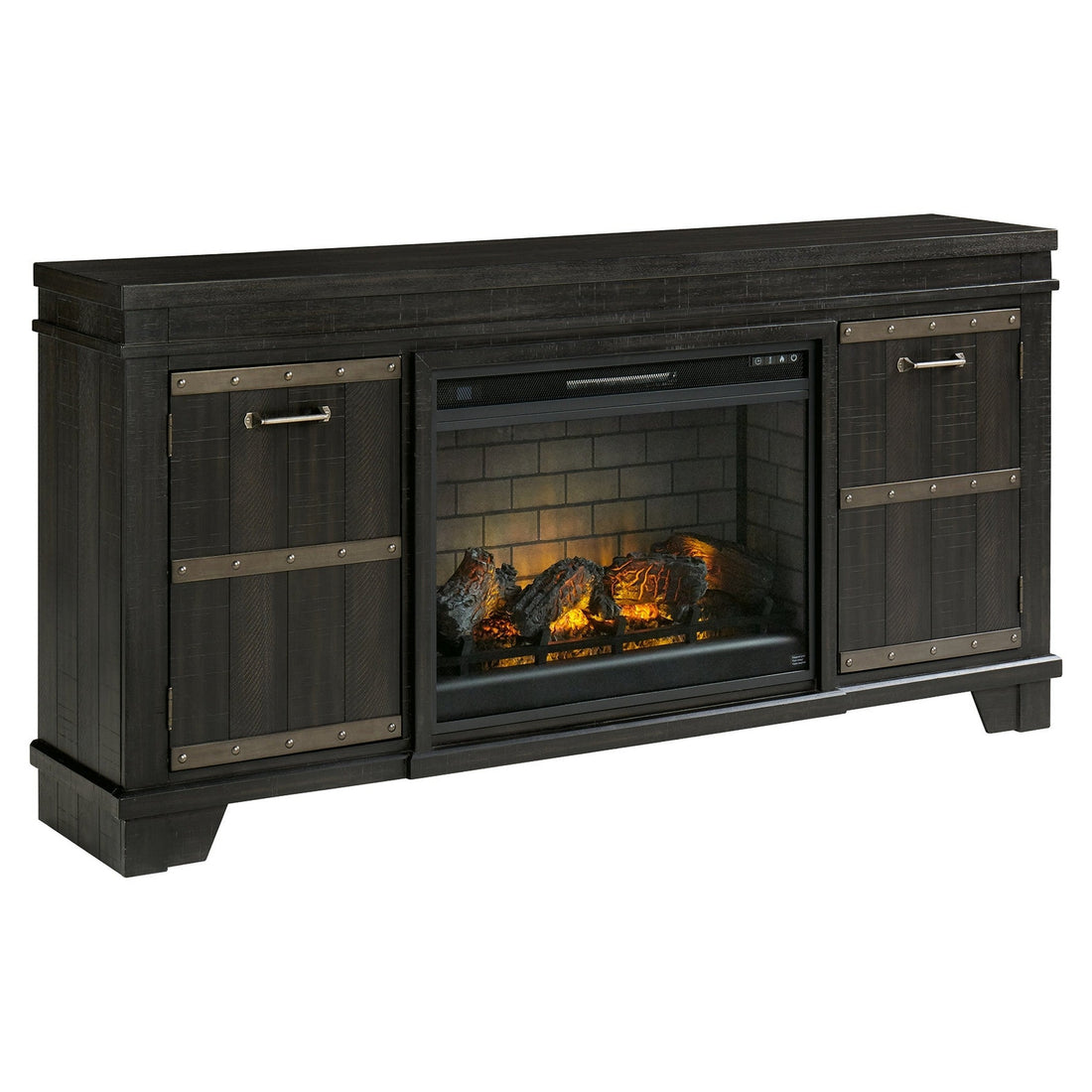 Noorbrook 72&quot; TV Stand with Electric Fireplace Ash-W351W1