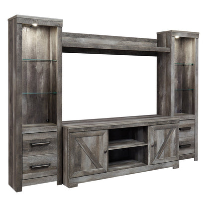 Wynnlow 4-Piece Entertainment Center Ash-W440W2