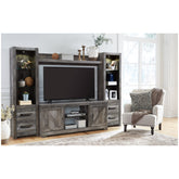 Wynnlow 4-Piece Entertainment Center Ash-W440W2