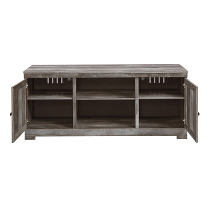 Wynnlow 63&quot; TV Stand with Electric Fireplace Ash-W440W4