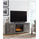 Wynnlow 63" TV Stand with Electric Fireplace Ash-W440W4
