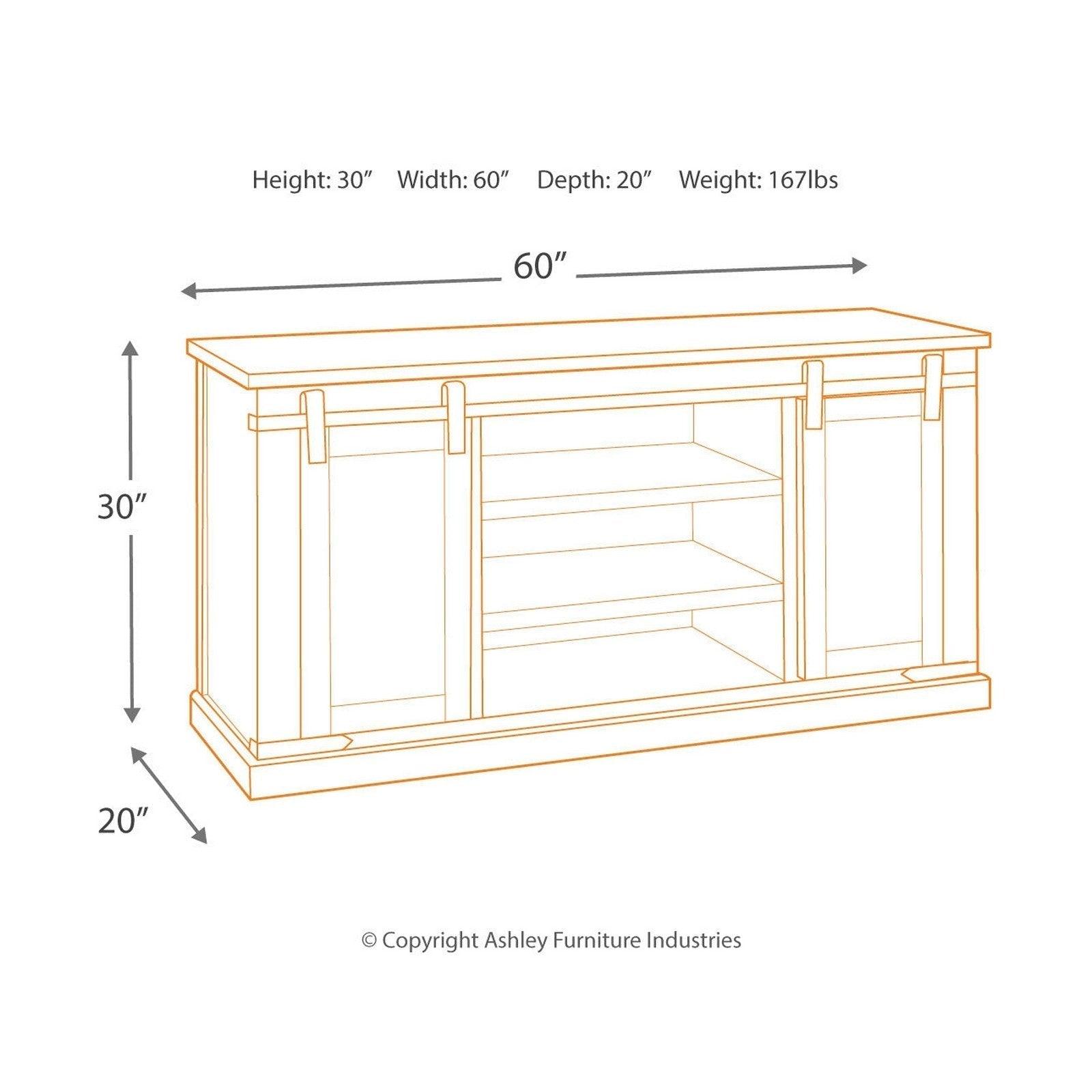 Budmore 60&quot; TV Stand Ash-W562-48