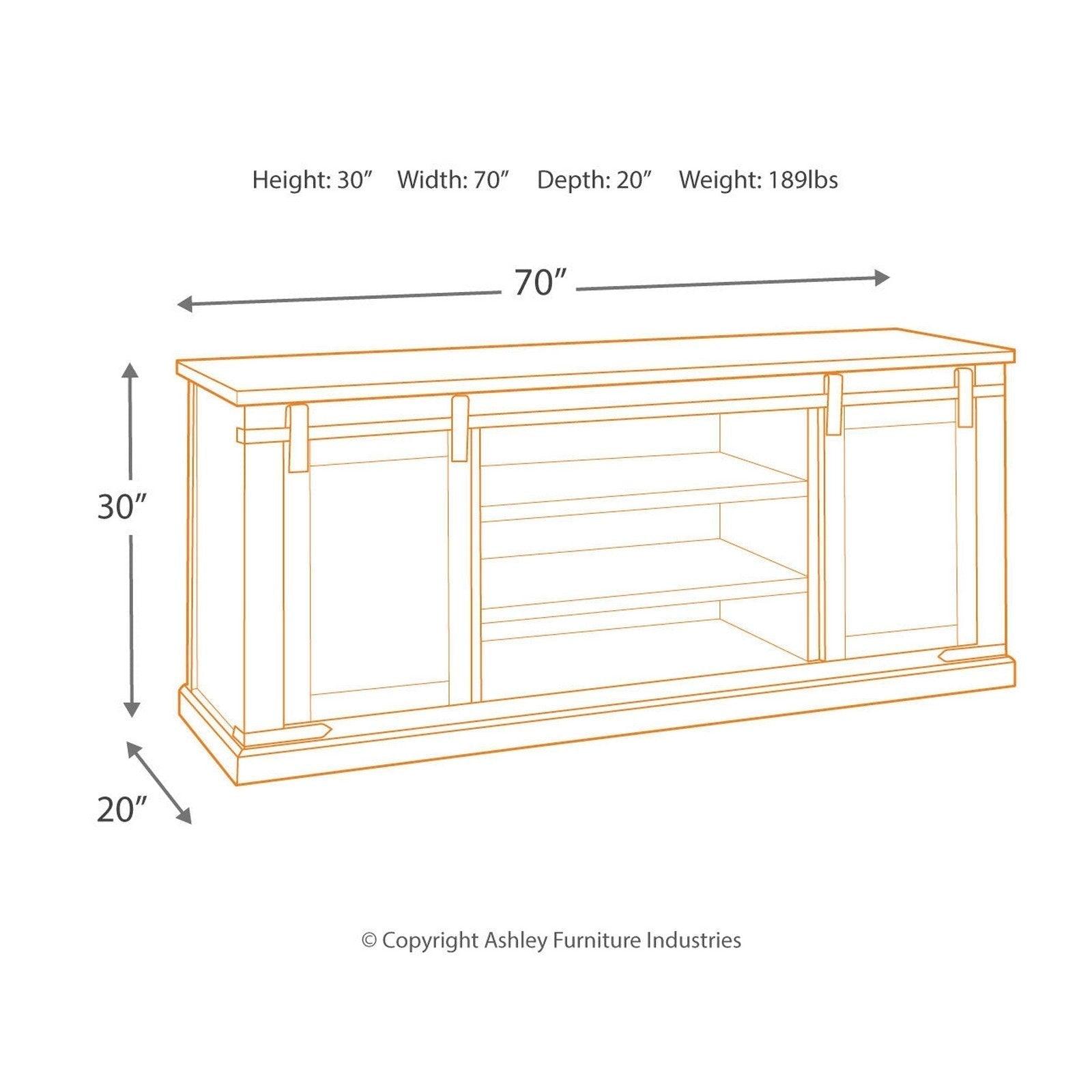 Budmore 70&quot; TV Stand Ash-W562-68