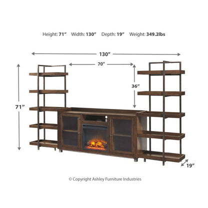Starmore 3-Piece Entertainment Center Ash-W633W1