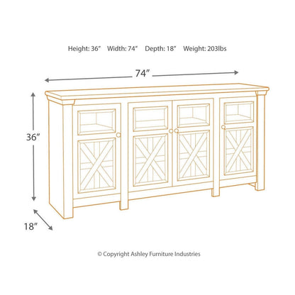 Bolanburg 74&quot; TV Stand Ash-W647-60