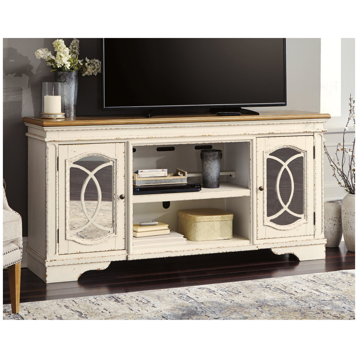 Realyn 74&quot; TV Stand Ash-W743-68