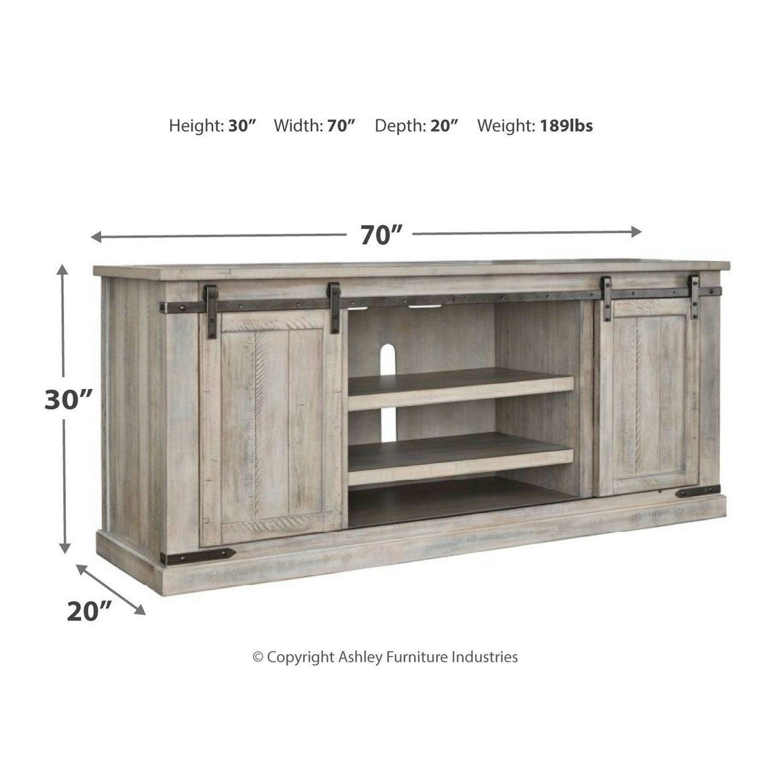 Carynhurst 70&quot; TV Stand Ash-W755-68