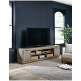 Krystanza 92" TV Stand Ash-W760-78