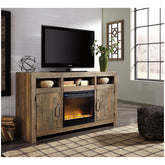 Sommerford 62" TV Stand with Electric Fireplace Ash-W775W1